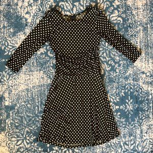 Dark Green Polka Dot En Focus Studio Dress Size 8